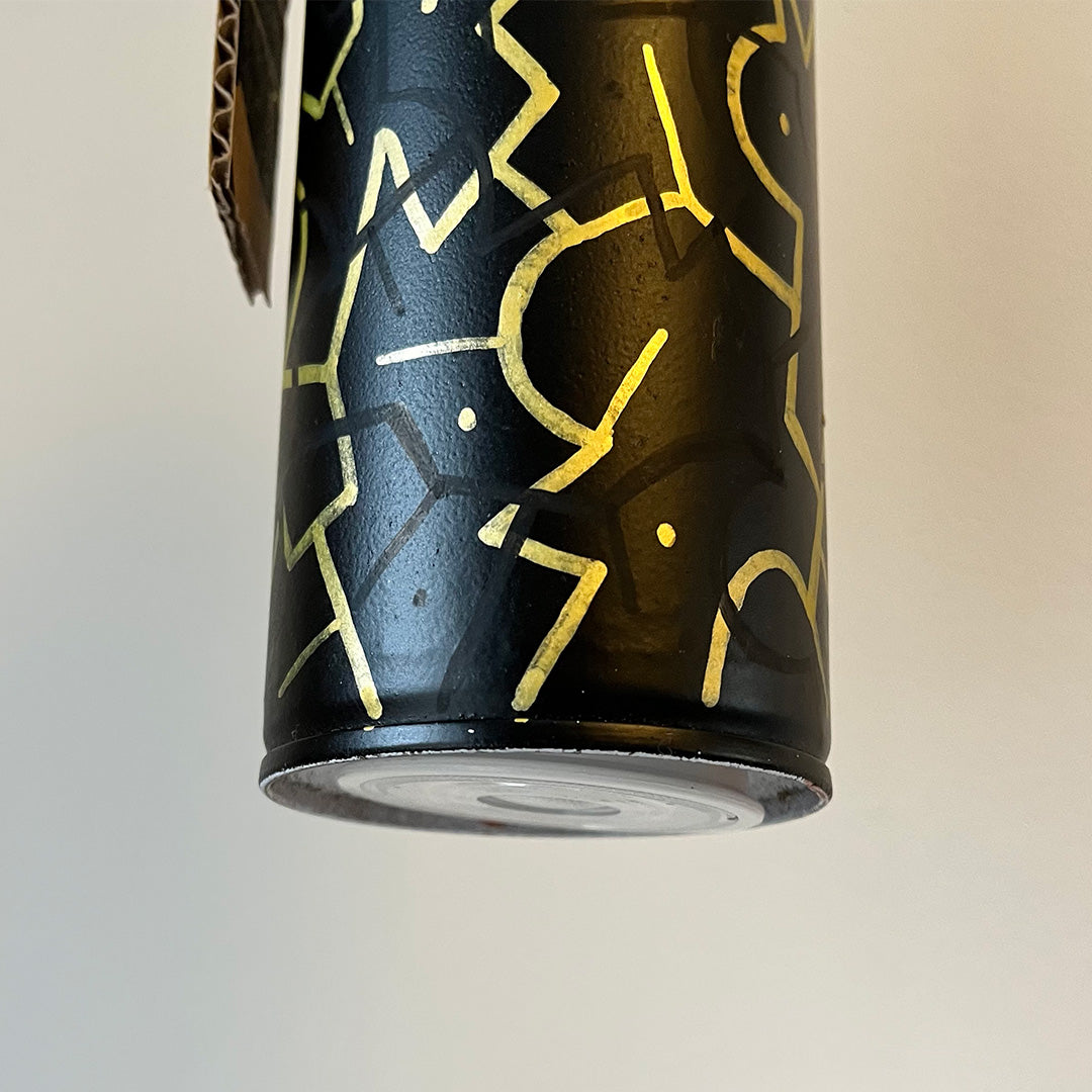 Spray Can Lamp - Sneaky Figures Gold