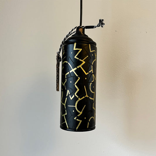 Spray Can Lamp - Sneaky Figures Gold